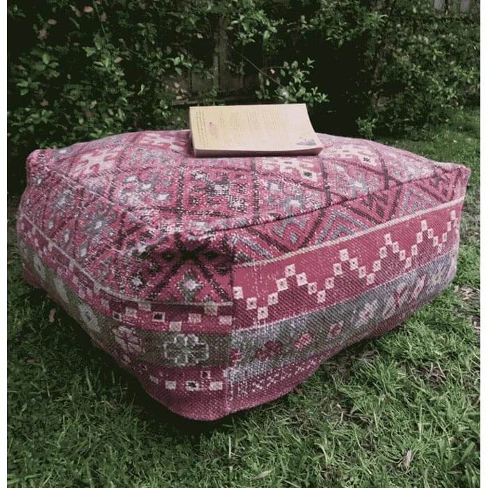 Stunning Moroccan Cushion Cover, Pouf, Beanbag, Yoga Meditation Cushion, Linen Connections, Ottoman, Footstool, Home Decor Gift OT22