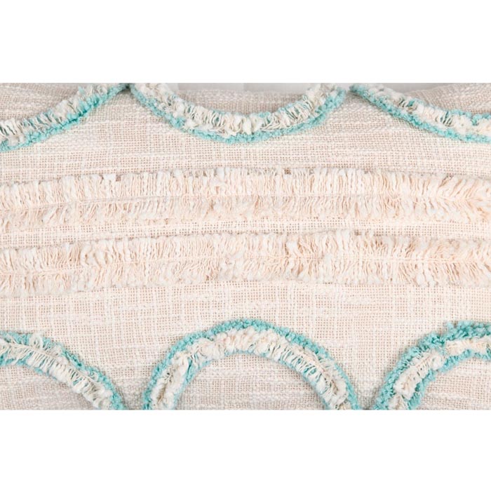 Tassels Linen Cushion Cover 30x50cm Beige Pillow Cover Handmade Boho rustic decor cream Moroccan Cushions Hand Tufted Cushion Lumbar Pillow CC191