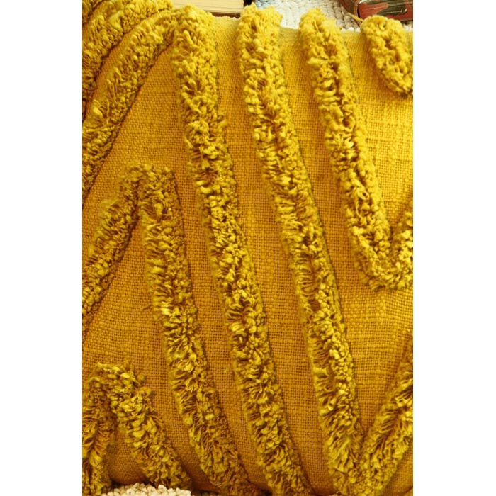 Tassels Linen Cushion Cover 50x50cm Beige Pillow Cover Handmade Boho rustic decor cream Moroccan Cushions Hand Tufted Cushion Lumbar Pillow CC163