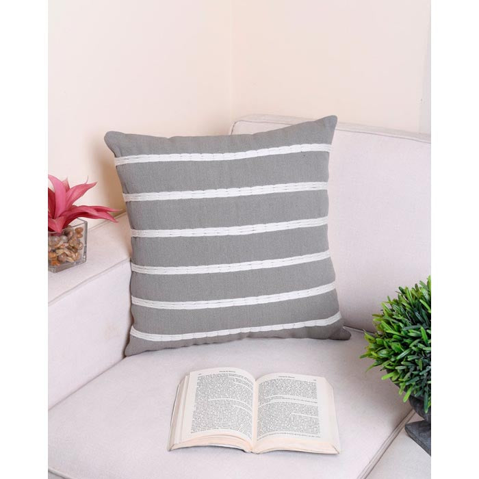 Tassels Linen Cushion Cover 50x50cm Beige Pillow Cover Handmade Boho rustic decor cream Moroccan Cushions Hand Tufted Cushion Lumbar Pillow CC203