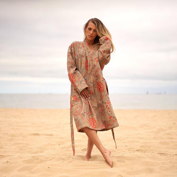 Unisex Waffle Linen Robe Cotton Kimono Robe Gift for her Mother's Valentines Chritmas Wedding Bridesmaids Robes Summer Bathrobe WK03
