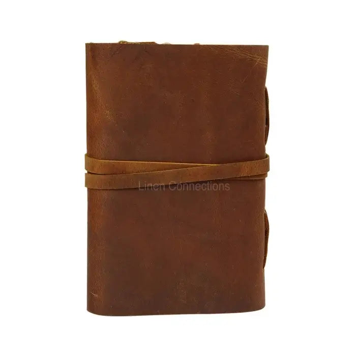 Vintage Leather Journal Recycled Paper Journal, For Nots, Notebook, Sketch book, Diary, Handmade Book,100% Recycled Rag, Tree Free Paper J15