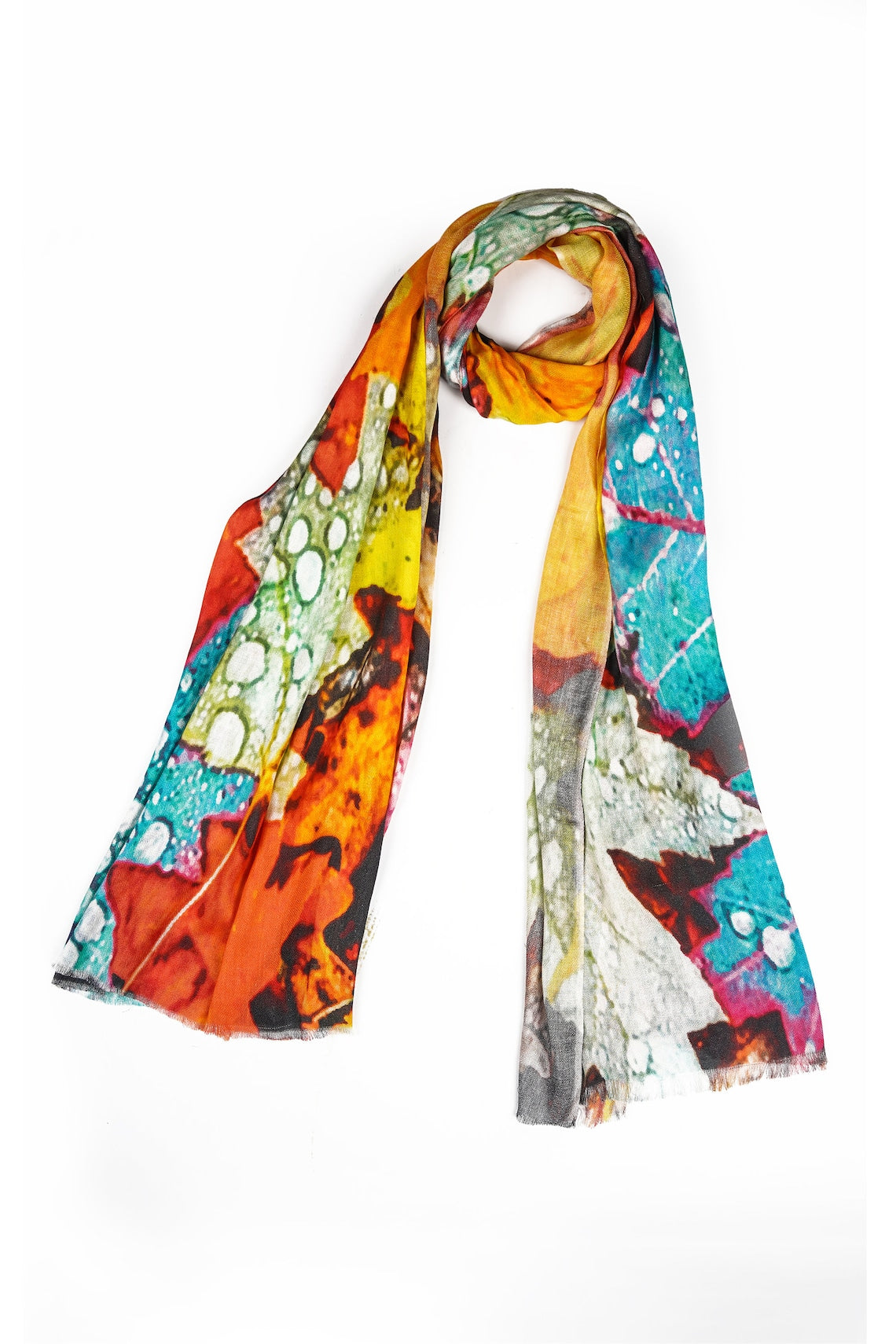 Silk Modal Scarf, long all season scarf in luxurious fabric blend, shawl and wrap, accessories for women, gifts for her, summer scarf, shawl - Yellow