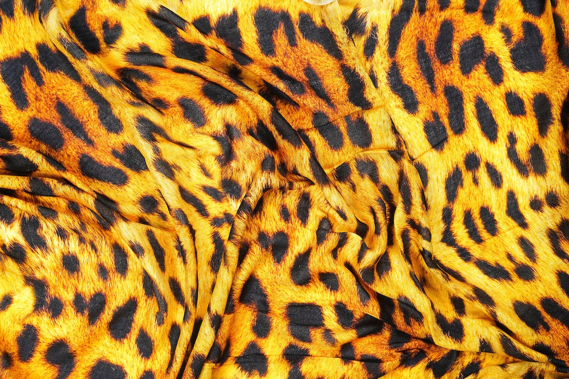 Silk Modal Scarf, long all season scarf in luxurious fabric blend, shawl and wrap, accessories for women, gifts for her, summer scarf, shawl - Yellow/Black