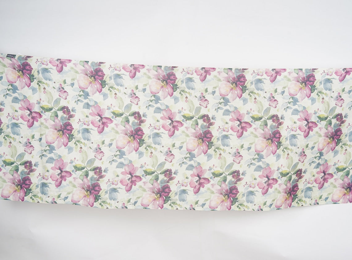 Silk Modal Scarf, long all season scarf in luxurious fabric blend, shawl and wrap, accessories for women, gifts for her, summer scarf, shawl - White/Pink