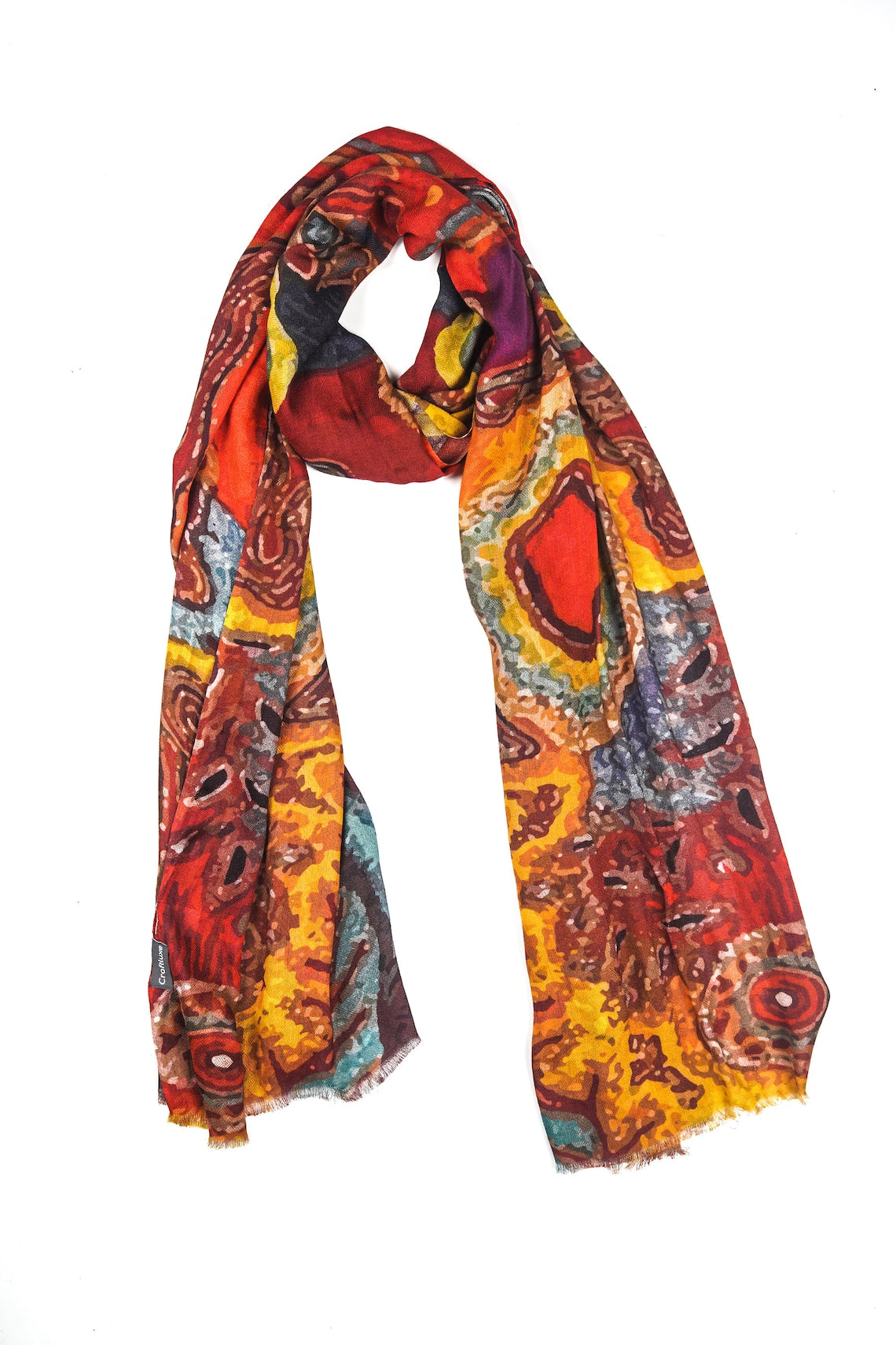 Silk Modal Scarf, long all season scarf in luxurious fabric blend, shawl and wrap, accessories for women, gifts for her, summer scarf, shawl - Maroon