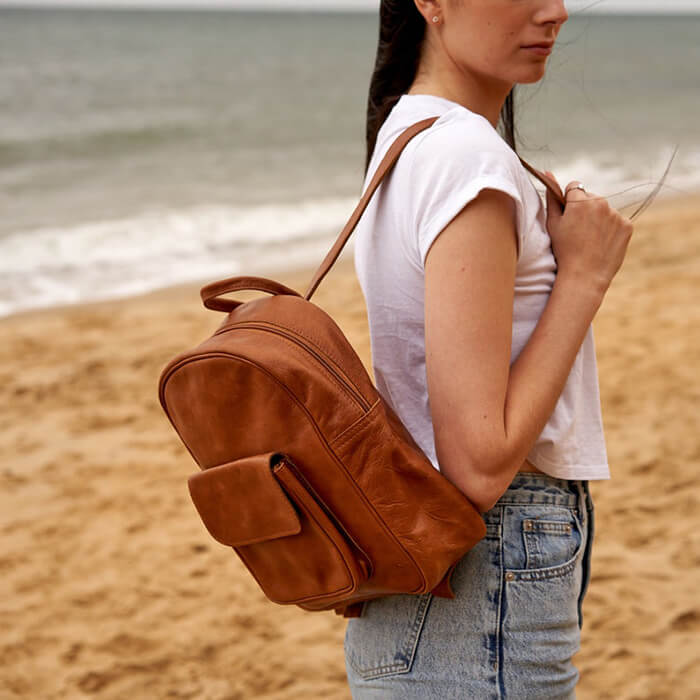 women leather backpack, leather rucksack, leather work bag for woman, Travel Backpack , birthday gift for her, custom gift for her