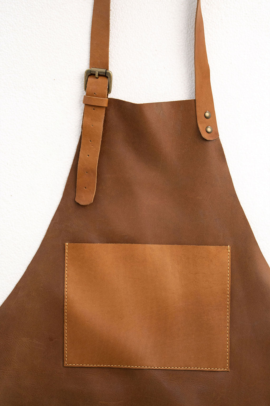 70x50 cm tan leather work apron