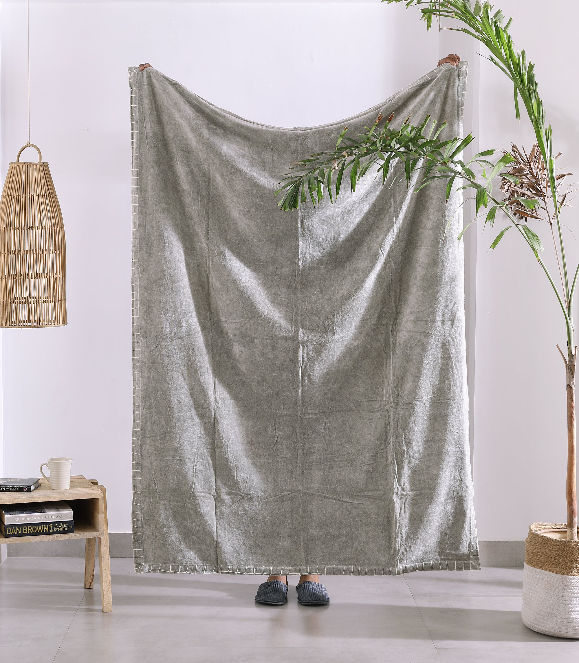 Luxury Rustic Cotton Velvet Throw Rug Blanket Quilt | Large Picnic Throw Rug | Gift Valentines Mothers Day Easter | Boho Throw | Home Décor