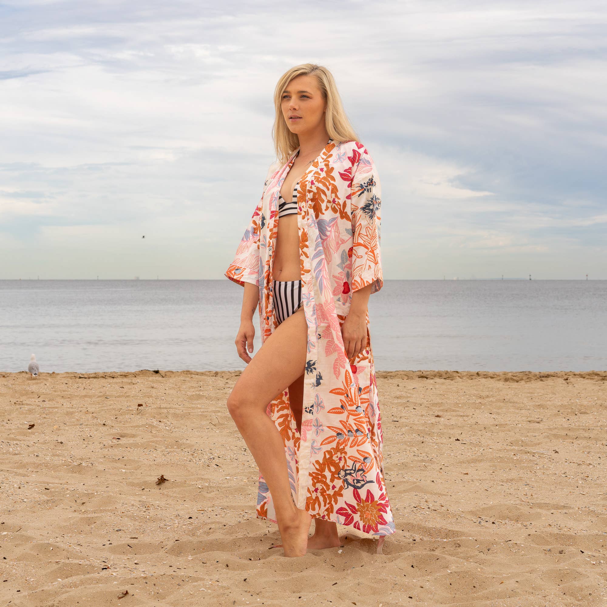BREE' Women's Cotton Kimono Robe
