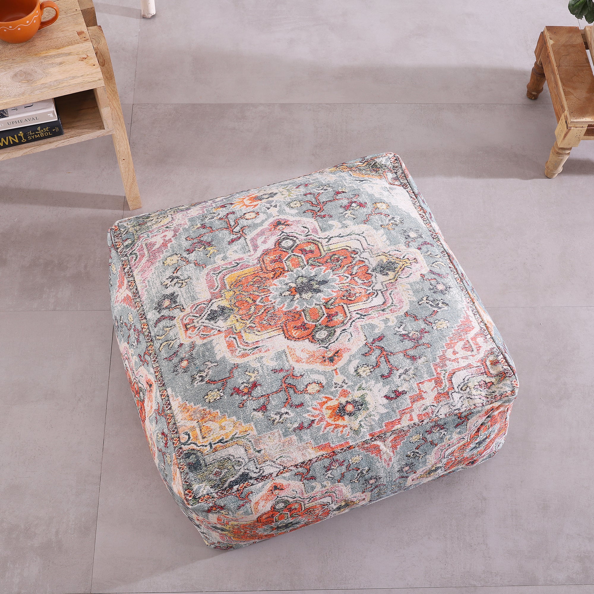 Stunning Moroccan Cushion Cover, Pouf, Beanbag, Yoga Meditation Cushion, Ottoman, Footstool, Home Decor Gift, Kilim Floor Cushion