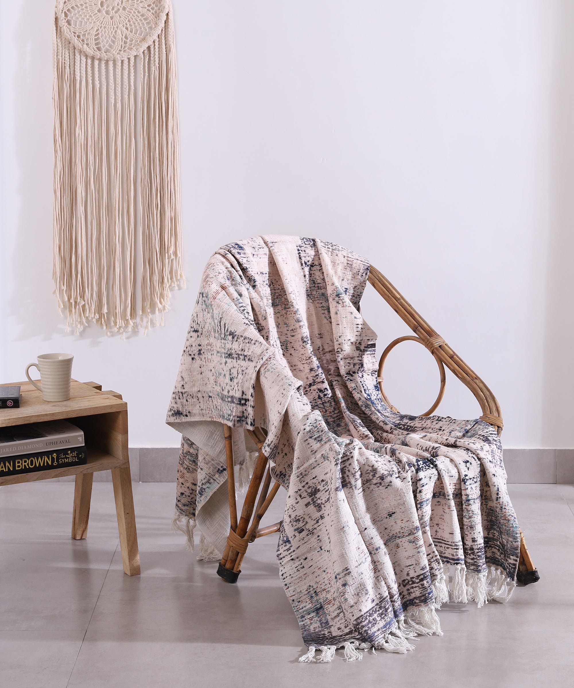 Luxury Rustic Cotton Wool Throw Rug Blanket Quilt | Large Picnic Throw Rug | Gift Valentines Mothers Day Easter | Boho Throw | Home Décor