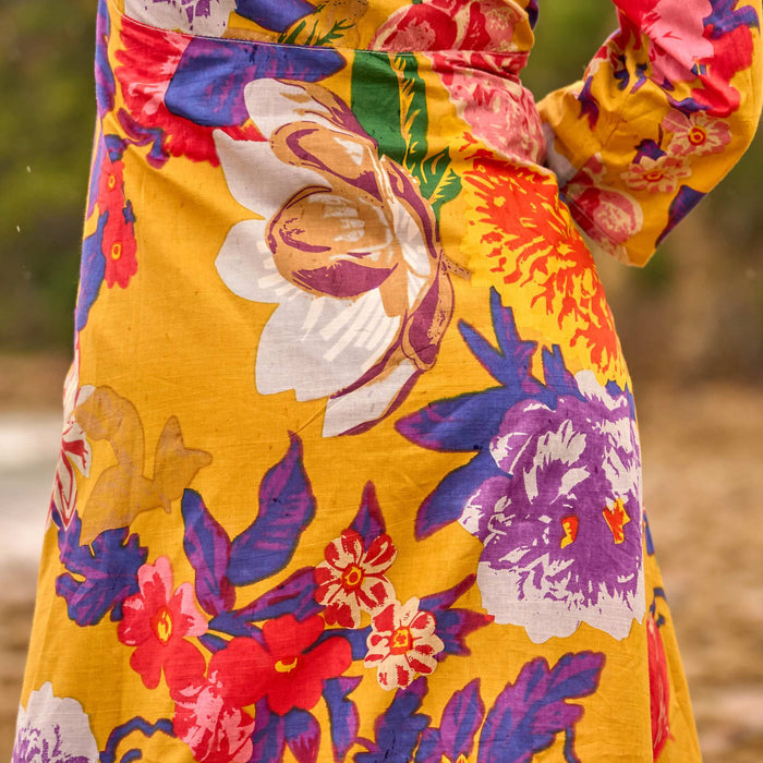 Set of 2 Cotton Maxi Dress ? Sunset Florals Bold Floral in Luxe Comfort