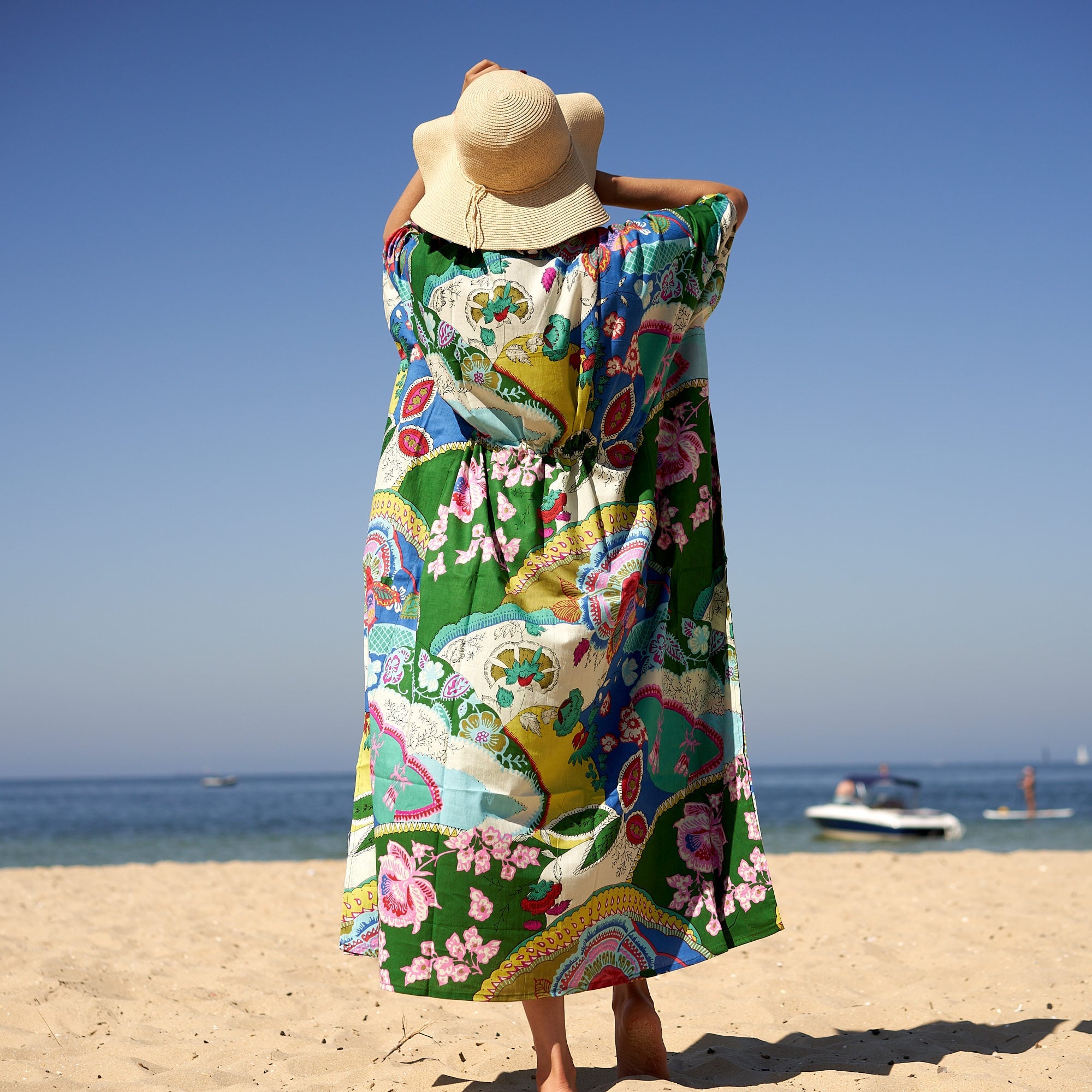 ‘Island Intrigue’ 100% Cotton Kaftan