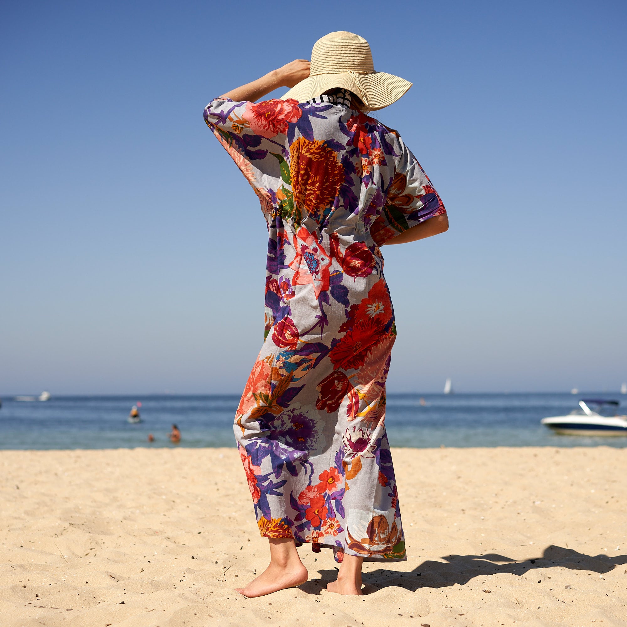 ‘Island Adventure’ 100% Cotton Kaftan