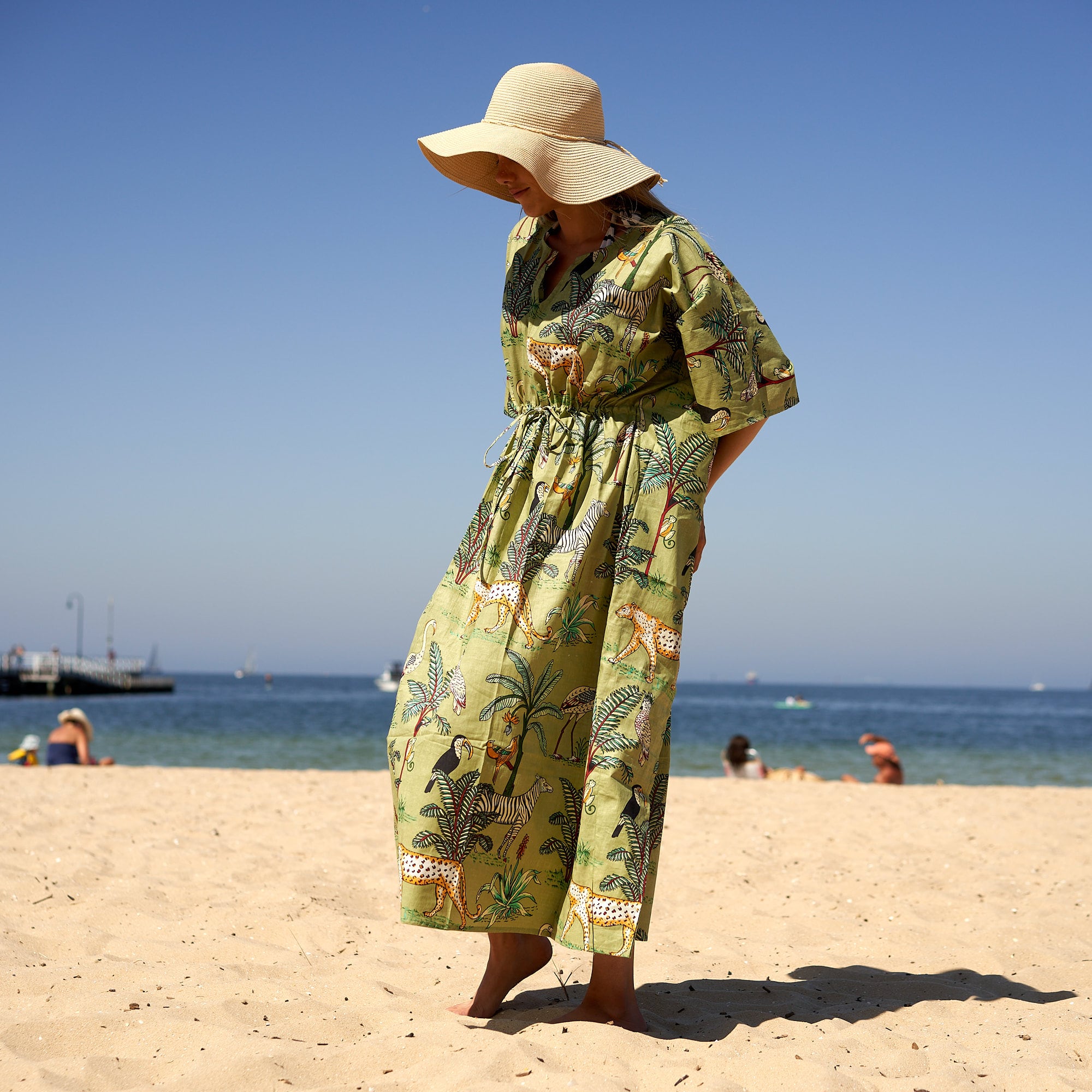 ‘Wild at Heart’ 100% Cotton Kaftan