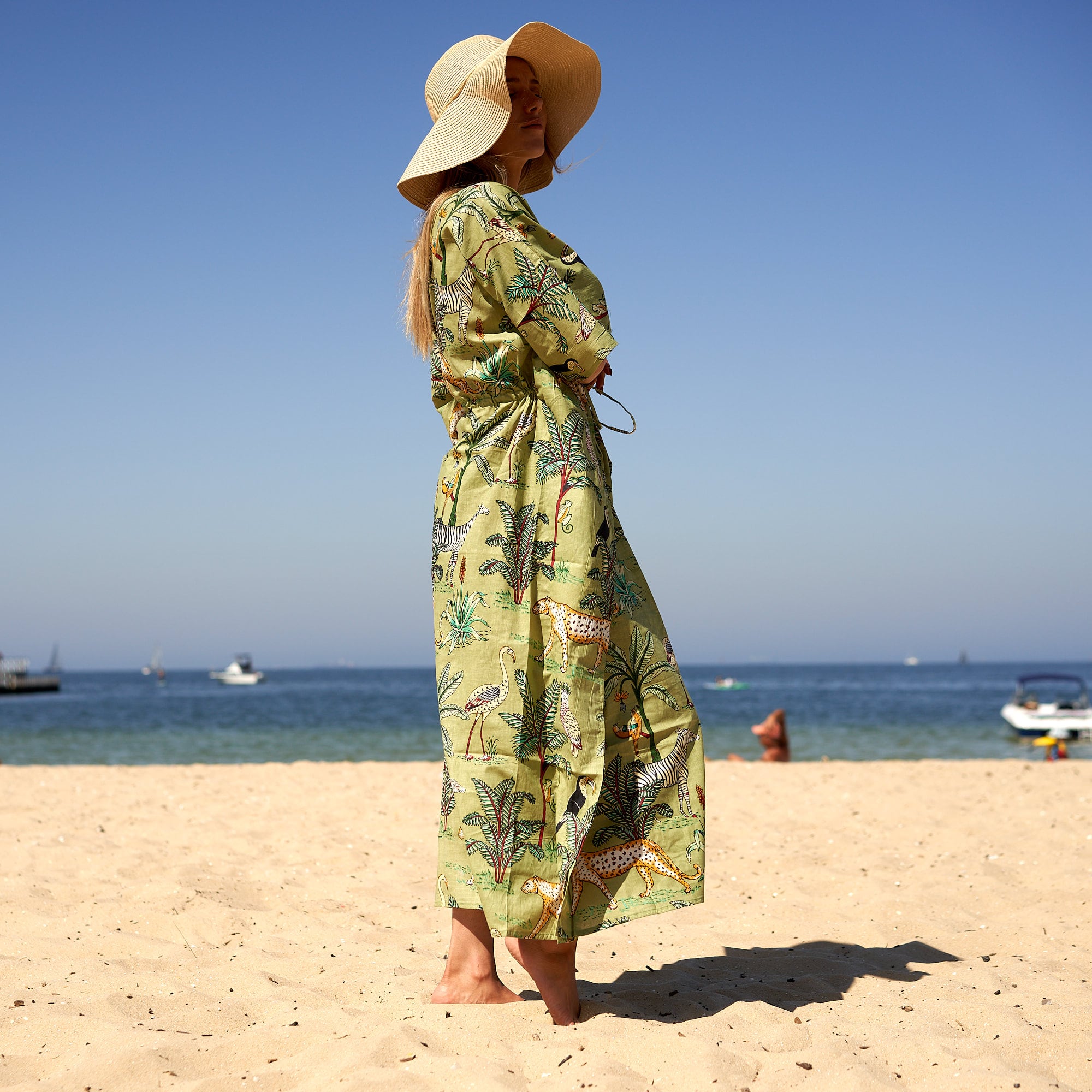 ‘Wild at Heart’ 100% Cotton Kaftan