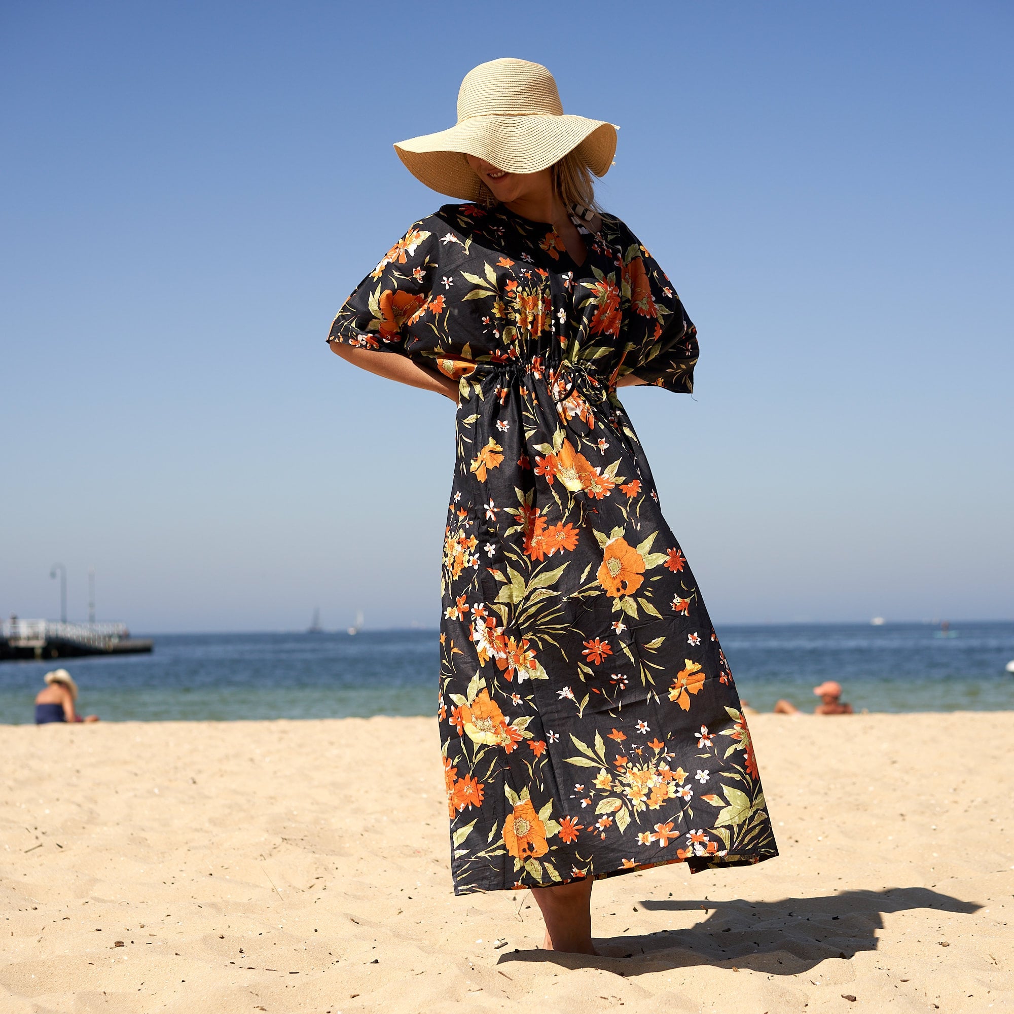 ‘Wildflower Wonders’ 100% Cotton Kaftan