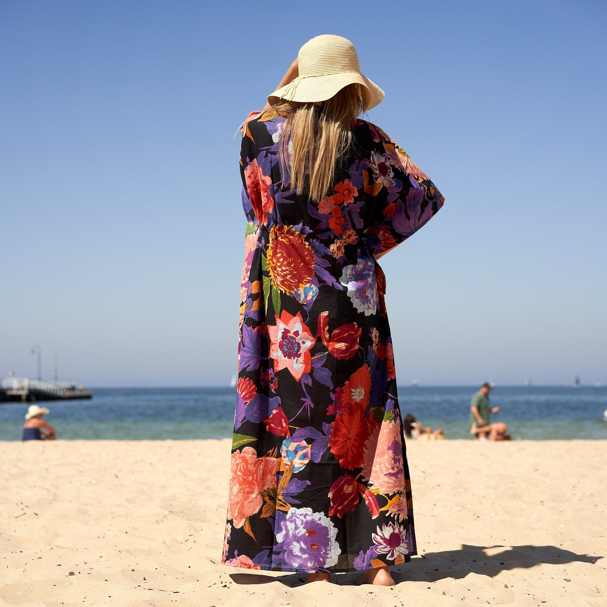 ‘Midnight Jungle’ 100% Cotton Kaftan