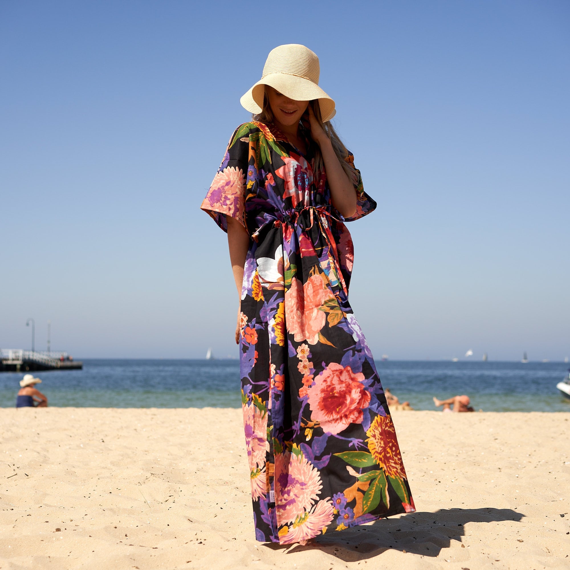 ‘Midnight Jungle’ 100% Cotton Kaftan