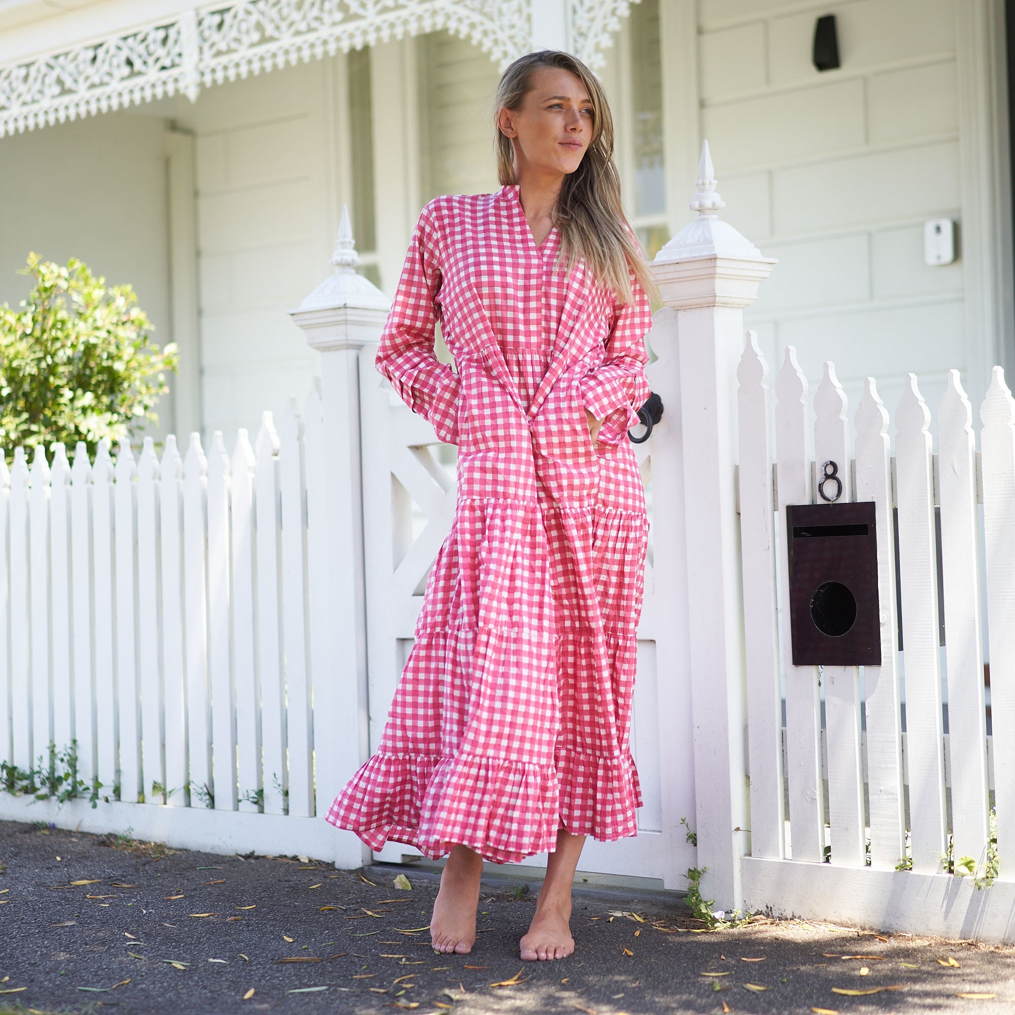 ‘Vacation Vibes’ 100% Cotton Maxi Dress
