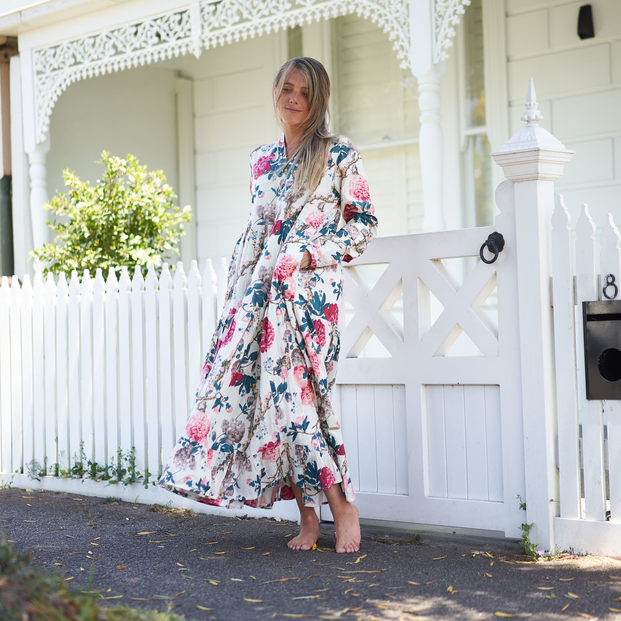 ‘Beach Resort Bliss’ 100% Cotton Maxi Dress