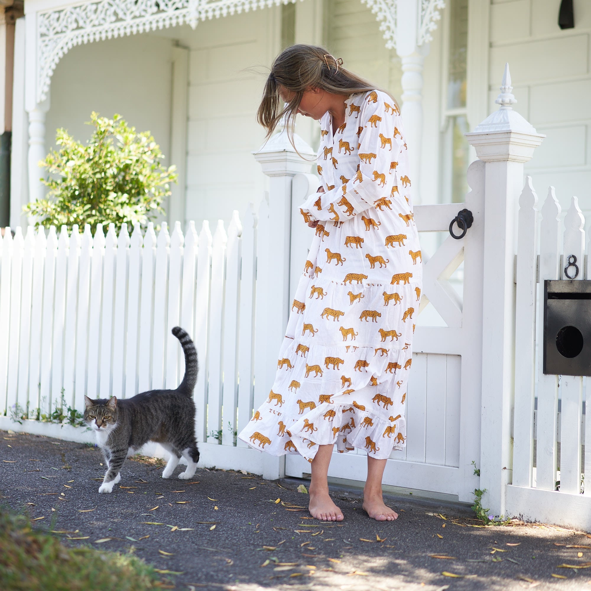 ‘Elegantly Exotic’ 100% Cotton Maxi Dress
