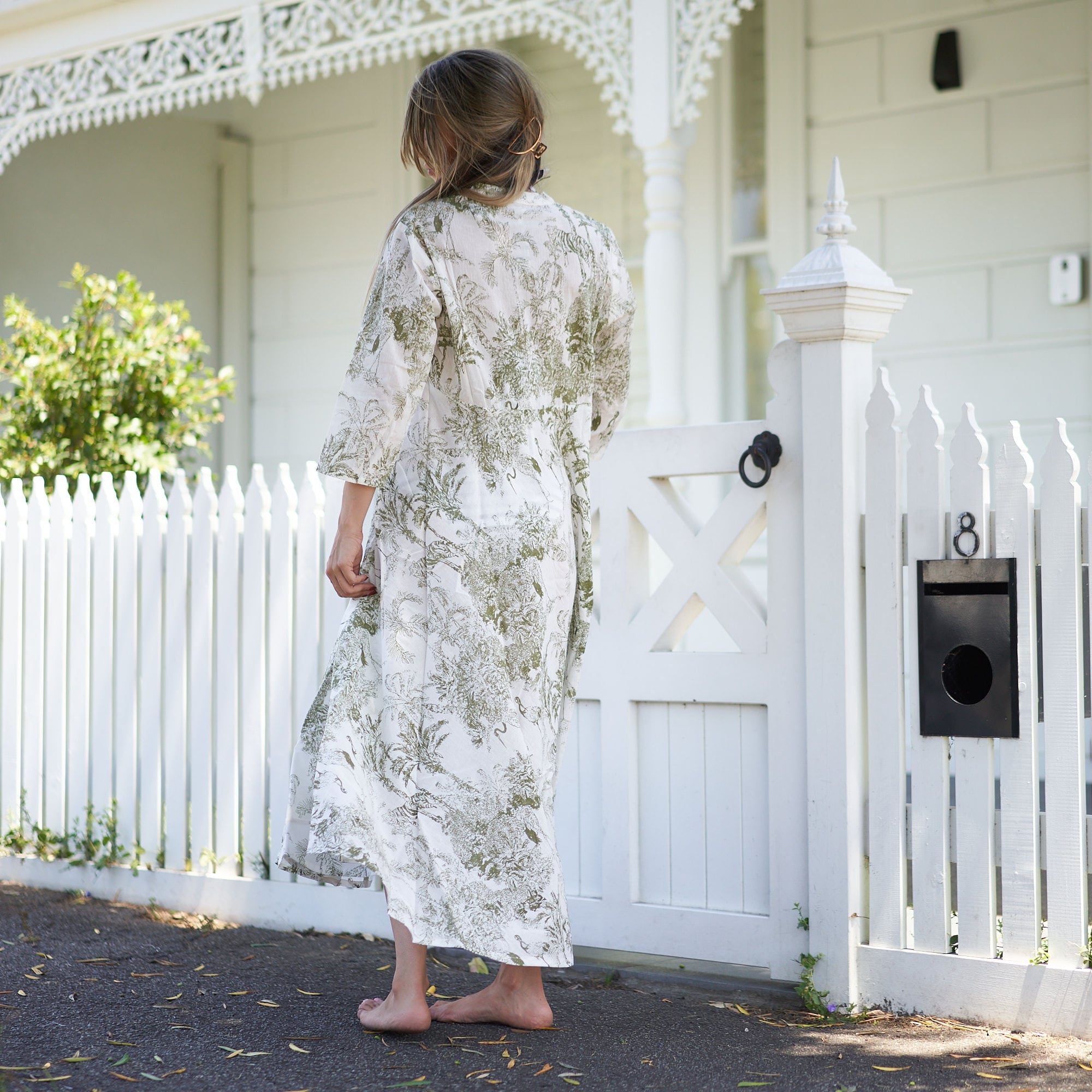 Set of 2 Umbrella ‘Timeless Tranquility’ 100% Cotton Maxi Dress