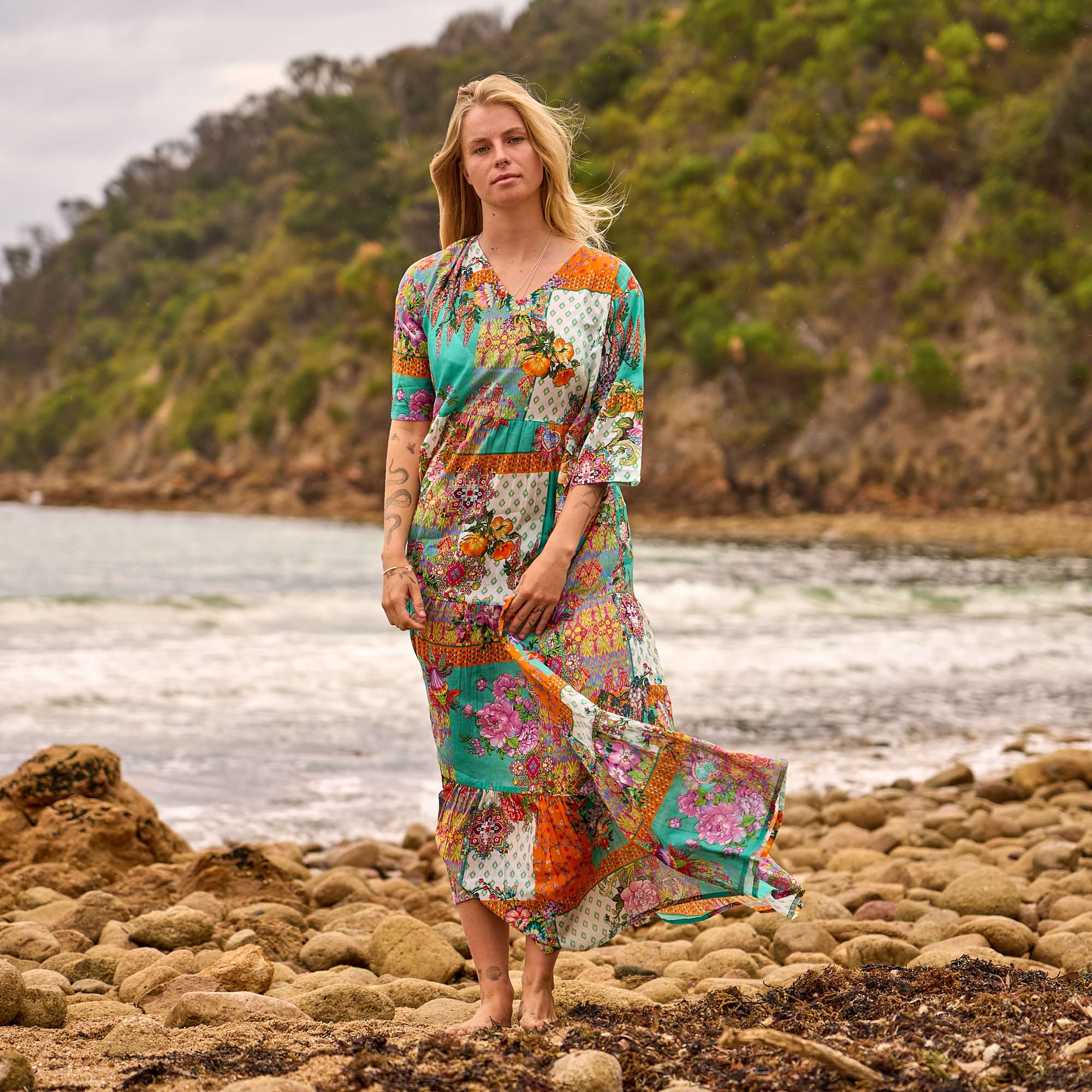 Premium handmade cotton beach dress for women