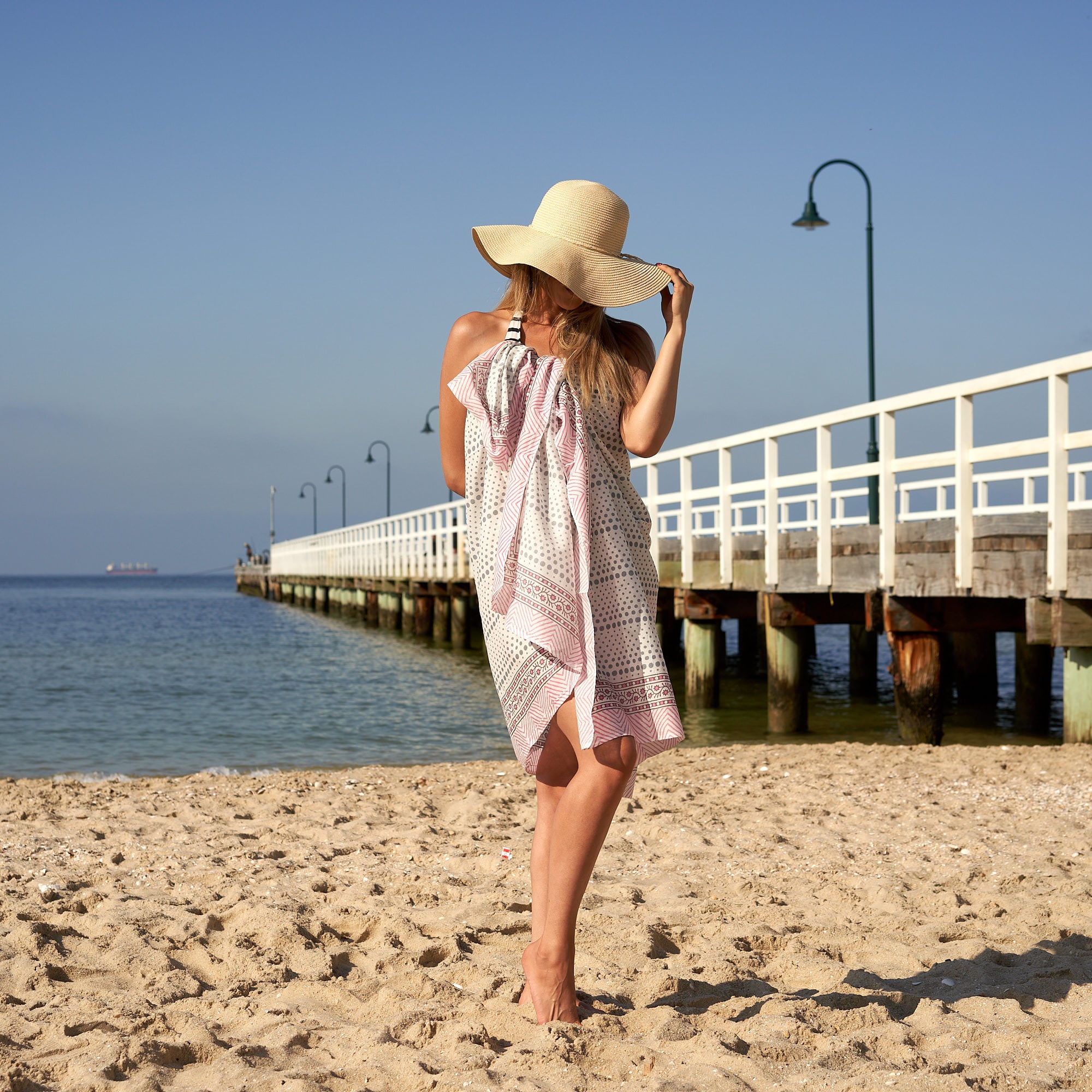 ‘Lazy Beach Days’ 100% Cotton Sarong