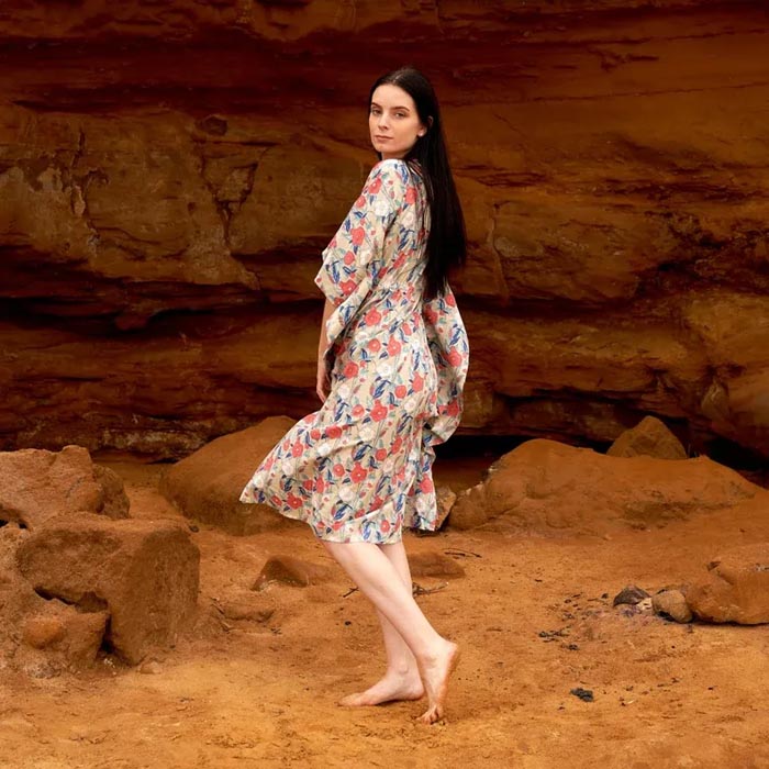 Cotton Kaftan Kimono Caridgan Summer Clothing Valentine Mother's Day Gift Maxi Dress Maternity Wear Christmas Gift for her Khaki