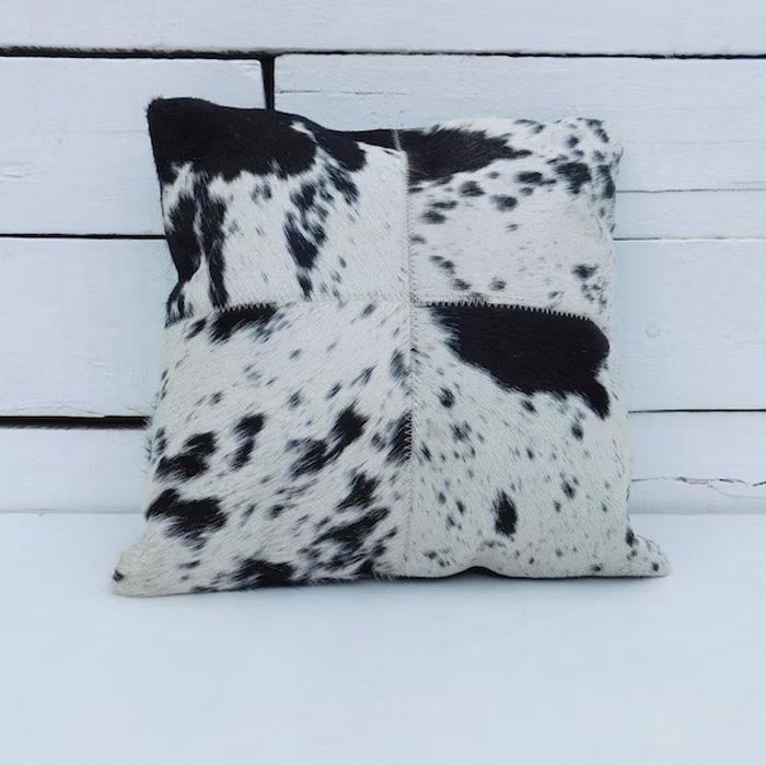 Exotic Cowhide Cushion Pillowcases Brown, Leather Cushion, Black and White 40x40cm Gift Christmas Decor Cushion Pillow Covers CC130