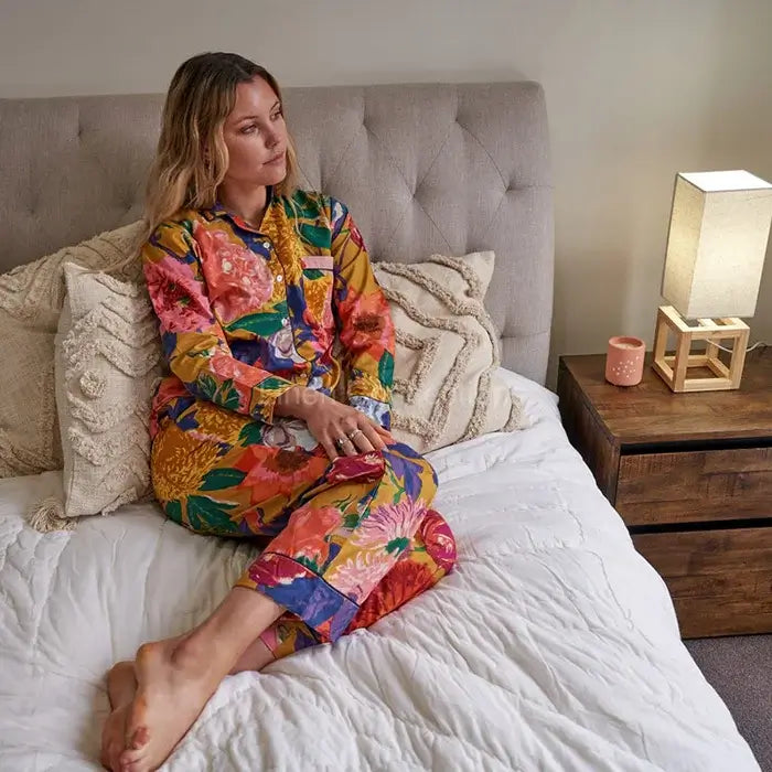 PJ Set Lounge Wear Multi Coloured Anthro Floral Includes 4 Sizes - S,M,L,XL PJ20