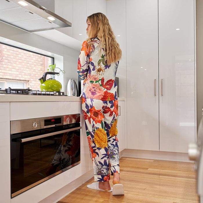 FLORAL PJ SET, Includes 4 sizes S,M,L,XL Personalized Pajamas, Bridal Party Pajamas, Bridesmaid PJs, Maid of Honor, Lounge wear, Sleepwear PJ5