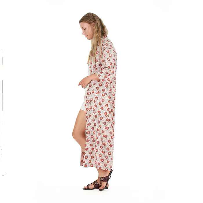 Linen Connections Frida Cotton Kimono Bathrobe Valentines Day Gift Turkish Cardigan Nightwear Dressing Gown Beach Bikini Summer CK15