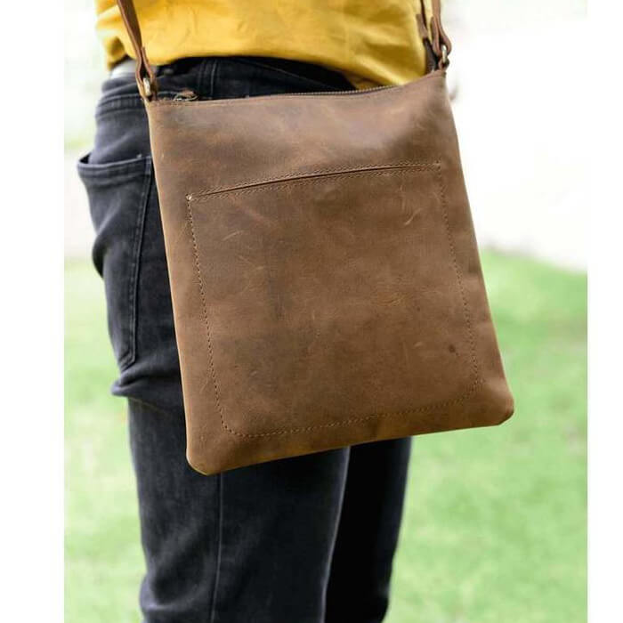 Genuine Leather Messenger Bag