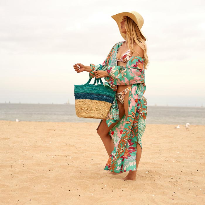 Hand Woven Rattan Jute Bali Tote Shopping Bag Bohemian Eclectic Boho Global Style Cane Bag Purse Rattan Wicker JB02
