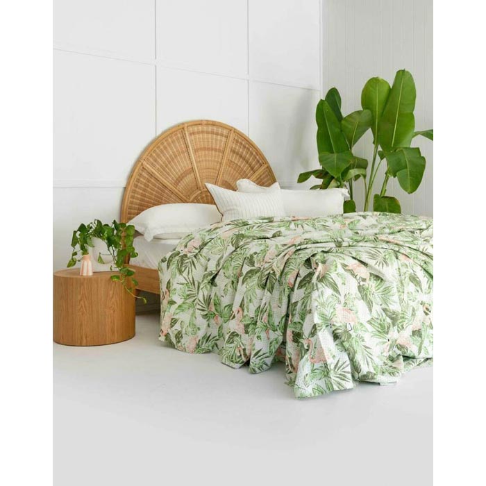 Kantha Quilt Indian Quilt Block Print Quilt Bedspread Bohemian Boho Cotton Throw Quilt Handmade Blanket Doona King Size KQ67