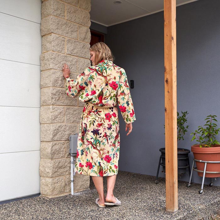 Kimono, Cotton Velvet Kimono, Bathrobe, Gift, Frida Kimono for her Floral Kimono Robe, Bridal Robes, Bridal Robes, Bridesmaids Gifts SALE VK11