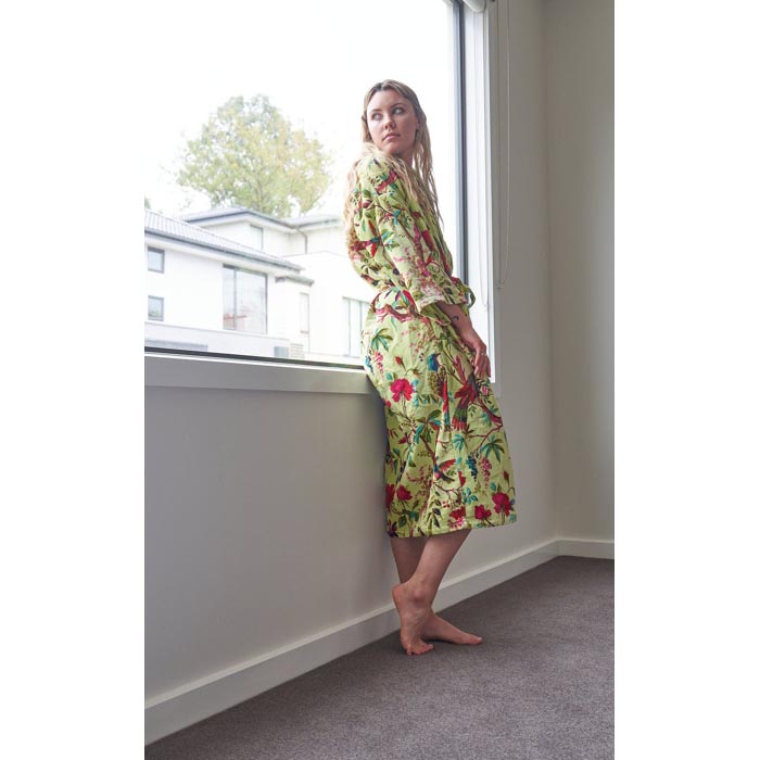 Kimono, Cotton Velvet Kimono, Bathrobe, Gift, Frida Kimono for her Floral Kimono Robe, Bridal Robes, Bridal Robes, Bridesmaids Gifts SALE VK14