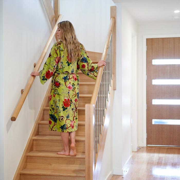 Kimono, Cotton Velvet Kimono, Bathrobe, Gift, Frida Kimono for her Floral Kimono Robe, Bridal Robes, Bridal Robes, Bridesmaids Gifts SALE VK19