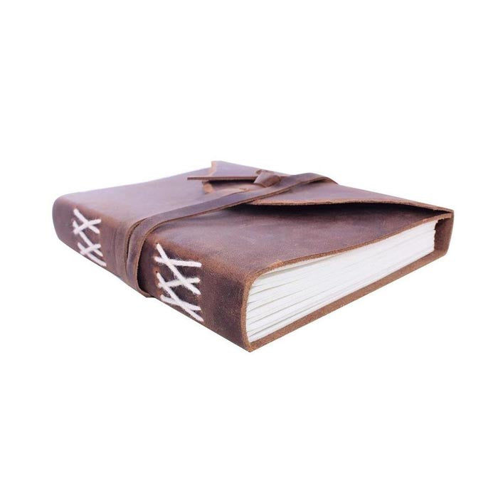 Leather Journal Handmade Note Sketch Book Diary FKCK000206