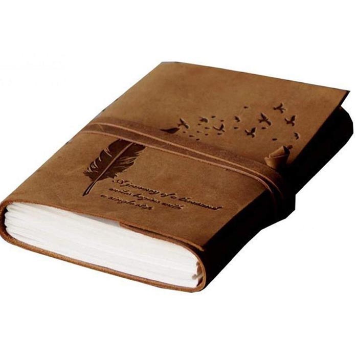 Leather Journal Handmade Note Sketch Book Diary FKCK00038