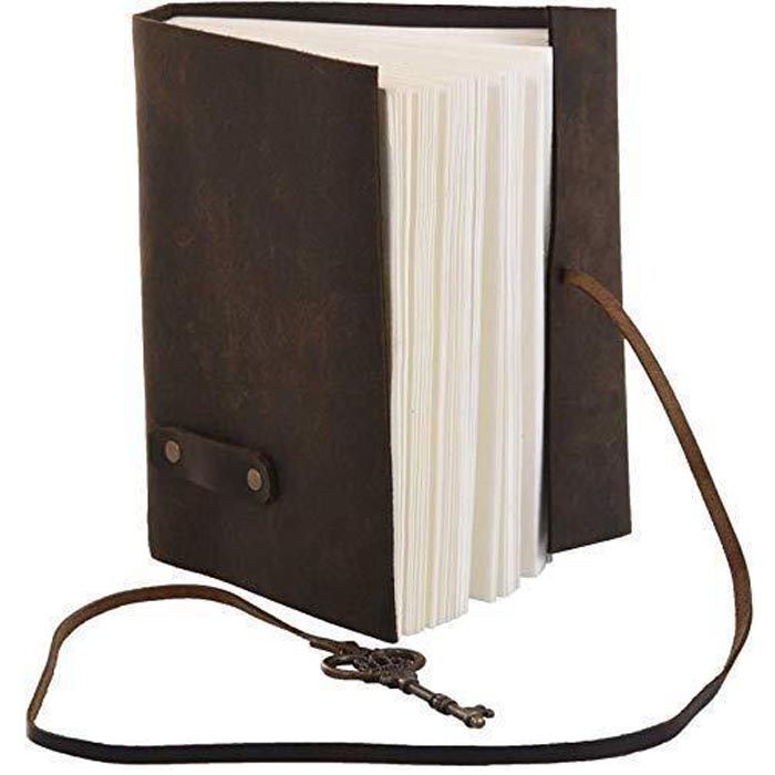 Leather Journal Handmade Note Sketch Book Diary FKCK00041