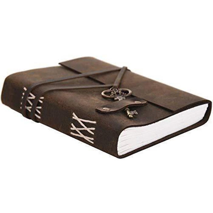 Leather Journal Handmade Note Sketch Book Diary FKCK00041