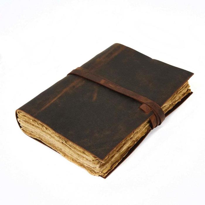 Leather Journal Handmade Note Sketch Book Diary FKCK00042