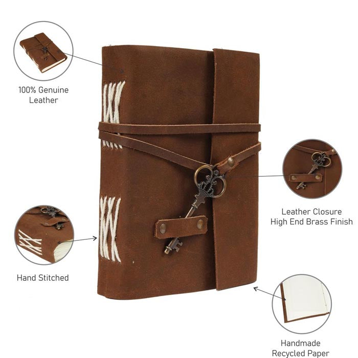 Leather Journal Handmade Note Sketch Book Diary J3