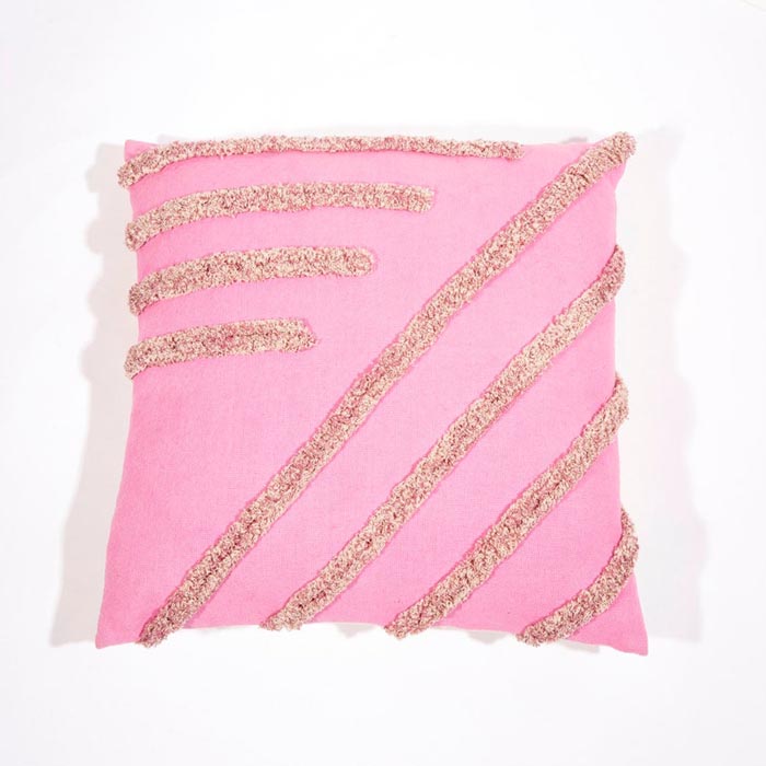 Linen Connections Tassel Hand Tufted Cushion Cover Moroccan Boho 'Shaggy' Beni Ourain Style Cushion Cover   Berber Style Cushion Cover CC174