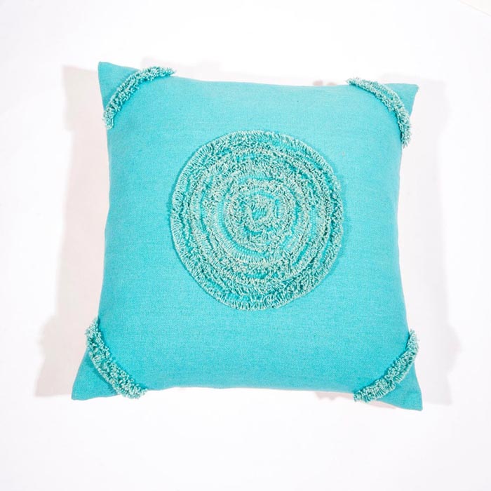 Linen Connections Tassel Hand Tufted Cushion Cover Moroccan Boho 'Shaggy' Beni Ourain Style Cushion Cover   Berber Style Cushion Cover CC175