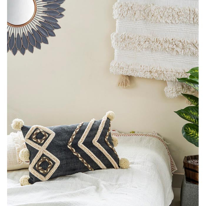 Moroccan Cushion Tassel Cushion Boho Cushion Hand Tufted Cushion Decorative Pillow Lumber Pillow 50x30cm CC187